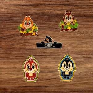 5 Chip and Dale Disney Parks Trading Pins, Plus 2 Bonus Pins